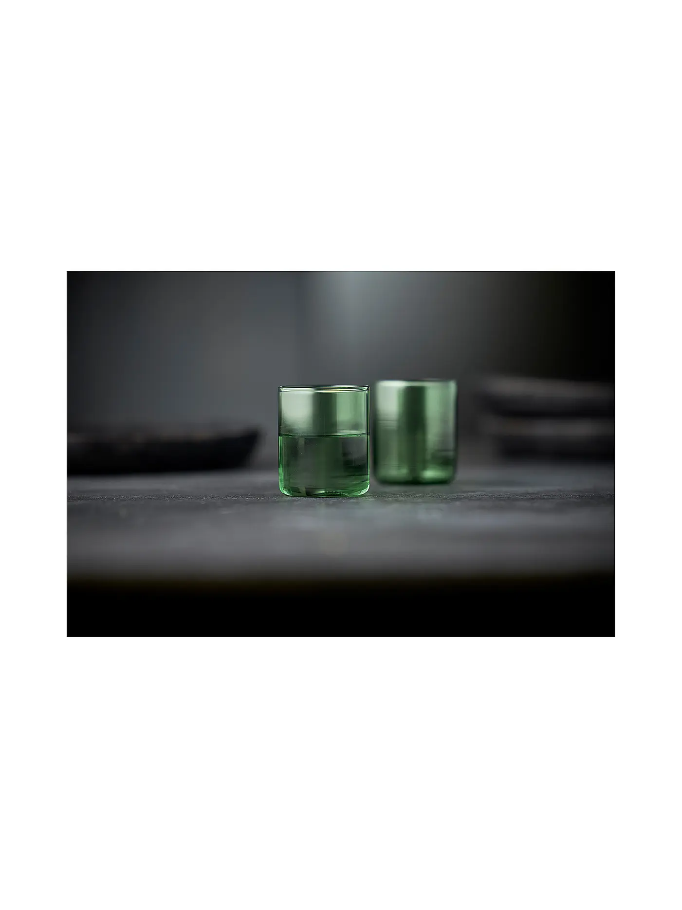 LYNGBY GLAS | Schnapsglas 2er Set TORINO 6cl Gruen | 